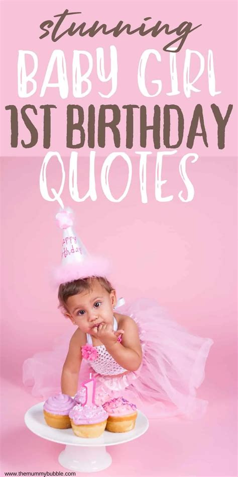 60+ First Birthday Quotes and Captions For A Baby Girl - The Mummy Bubble