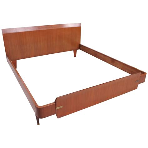 Mid Century Modern Italian Modern Bed Frame, Dassi Attributed For Sale ...