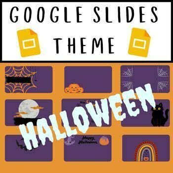 Halloween Google Slide Theme Template by Not Your Mama's Teaching Assistant