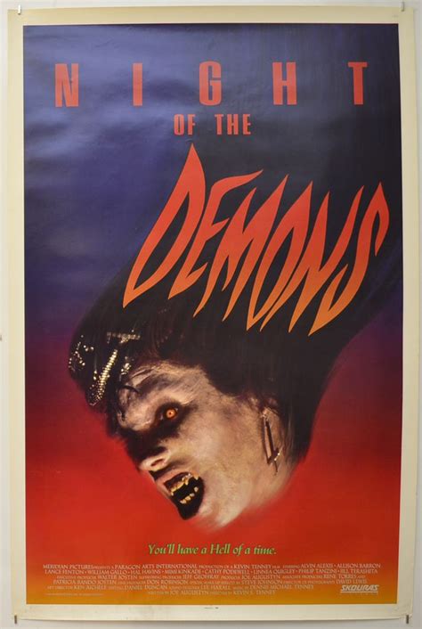 Night Of The Demons - Original Cinema Movie Poster From pastposters.com British Quad Posters and ...