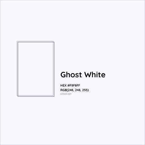 About Ghost White - Color codes, similar colors and paints - colorxs.com