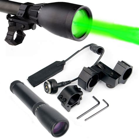 Night Vision ND30 Long Range Green Laser Beam Designator Sight with Adjustable Scope Mount and ...