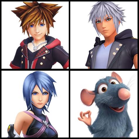 The four playable characters of Kingdom Hearts III [KH3] [SPOILERS ...