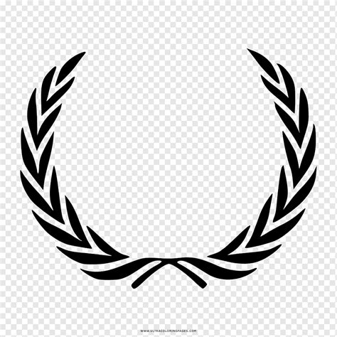 Laurel wreath Bay Laurel Symbol, symbol, leaf, logo, monochrome png | PNGWing