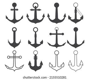 Anchor Svg Anchor Vector Silhouette Stock Vector (Royalty Free) 2155510281 | Shutterstock