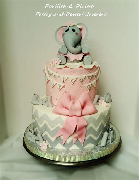 Baby Girl Elephant Baby Shower - CakeCentral.com