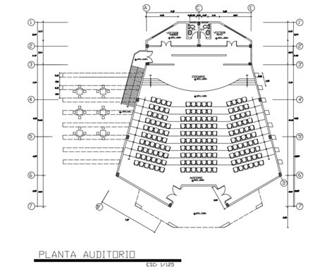 Auditorium Layouts Dimensions