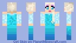 Elsa the Snow Queen Minecraft Skin