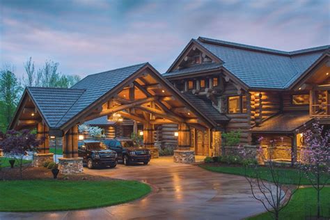 Western Lodge - Pioneer Log Homes | Dream house exterior, House ...