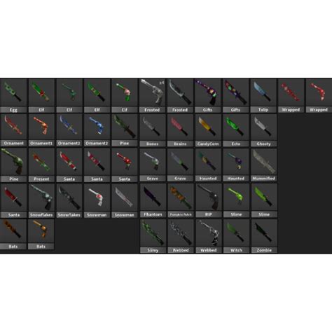 Bundle | MM2 Common weapons - Roblox Game Items - Gameflip