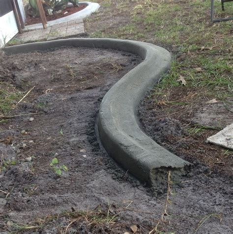 Custom Concrete Curbing Edging Landscaping Do It Yourself - Etsy