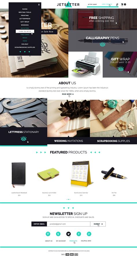 Responsive Template Design for Volusion on Behance