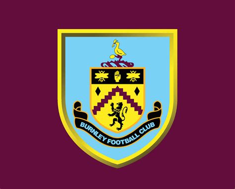 Burnley FC Club Logo Symbol Premier League Football Abstract Design ...