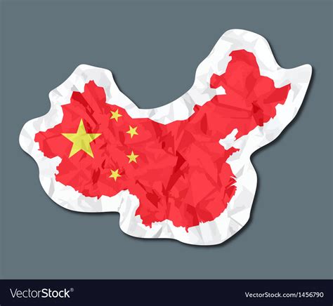 China flag Royalty Free Vector Image - VectorStock