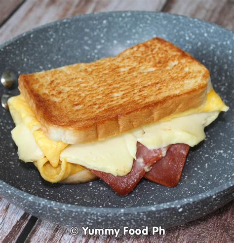 One Pan Ham Egg and Cheese Sandwich Toast » Yummy Food Ph