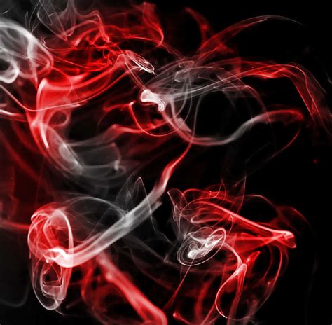 Download Red And White Smoke Background Swirling Together | Wallpapers.com