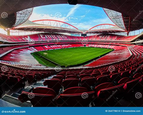 Benfica stadium Lisboa editorial stock image. Image of soccer - 264778614