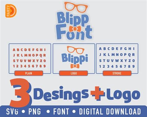 Blippi Font Alphabet Png Bundle Blippi Alphabet Blippi - Etsy