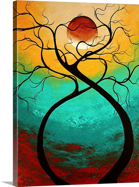 Twisting Love - Abstract Contemporary Art Wall Art, Canvas Prints, Framed Prints, Wall Peels ...