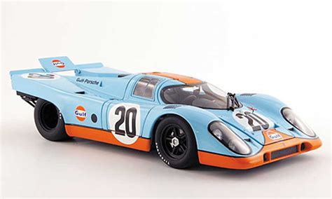 Porsche 917 1971 K No20 Gulf Steve Mcqueen 24h Le Mans Autoart 1/18