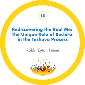 Rediscovering the Real Me: The Unique Role of Bechira in the Teshuva Process with Rabbi Eytan ...