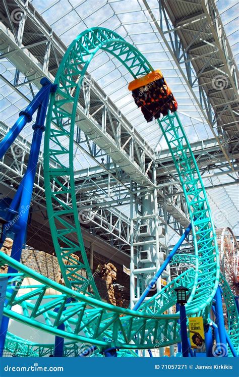 Rollercoaster at the Mall of America Editorial Photo - Image of looping, landscape: 71057271