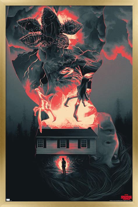 Netflix Stranger Things - Silhouettes Wall Poster, 14.725" x 22.375", Framed - Walmart.com