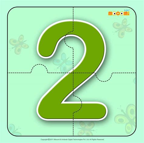 Numbers - Two 2 - Number Jigzaw Puzzles for Kids | Mocomi