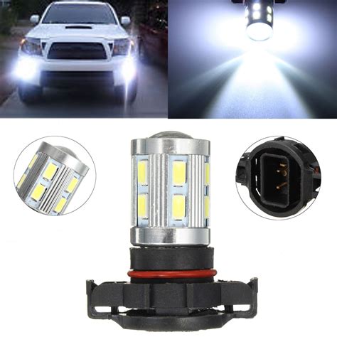 12V PSX24W/H16 White 6000K LED Bulbs 5730/5630 SMD Fog Driving Light ...