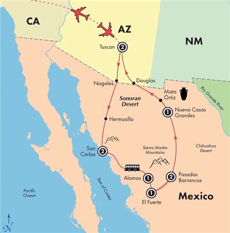 10 Day Copper Canyon: Escorted Mexico Tour map | Enriched na… | Flickr