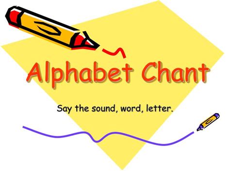 PPT - Alphabet Chant PowerPoint Presentation - ID:3474474