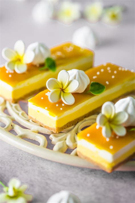 Mango and Coconut Mousse Bars - Sugar et al