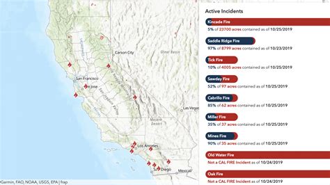 Current Fire Map Of California – Map Vector