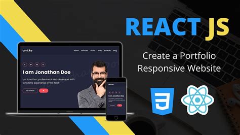 React JS Website | Modern Responsive Portfolio Website