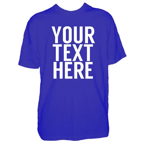 Mens Custom Text T Shirt ⋆