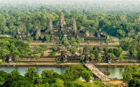 Angkor Wat Aerial View, Siem Reap, Cambodia Stock Photo - Image: 60637934