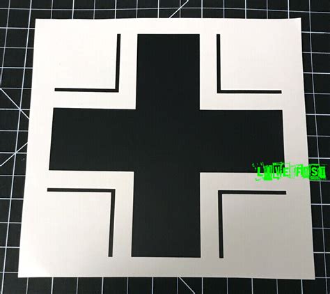 GERMAN BALKENKREUZ WEHRMACHT IRON CROSS DECAL STICKER outlaw biker ww2 ...