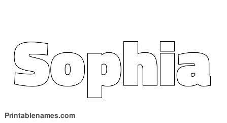 Sophia Name Coloring Pages Coloring Pages