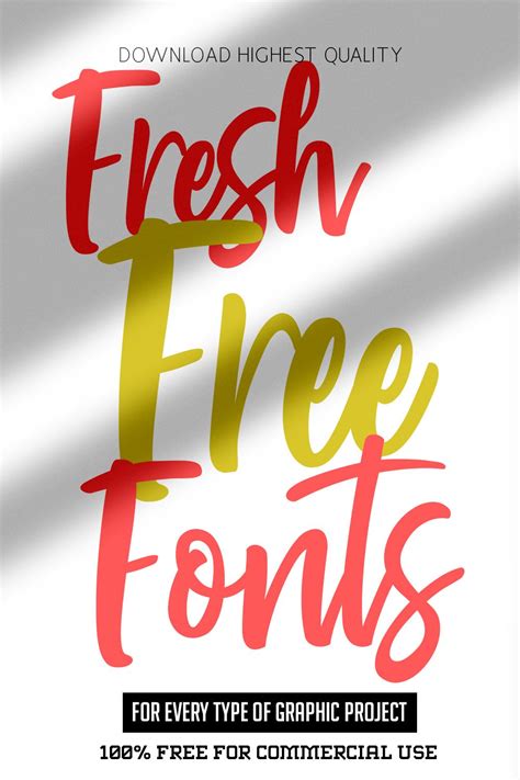 21 fresh free fonts for every type of graphic project – Artofit