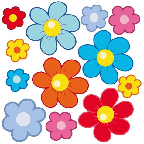 Sticker mural - Set Fleurs pour Enfants | wall-art.fr