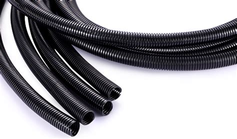 How is corrugated hose used in wiring harness