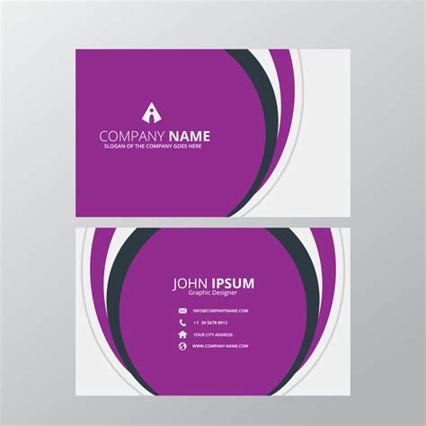 Modern Creative and Clean Business Card Design Print Templates. Flat Style Vector Illustration ...