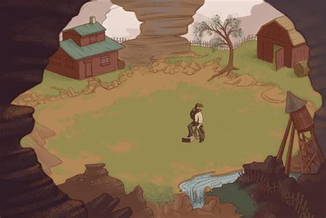 Wormwood Concept Art: Dimetric Ranch Scene by funnyhoneybee on DeviantArt