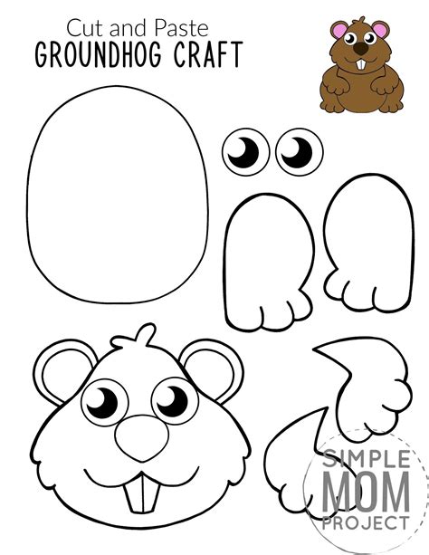 Free Printable Groundhog Craft for Kids – Simple Mom Project