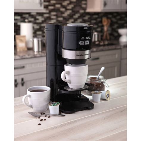 Hamilton Beach 2 Way Grind and Brew Single Serve 16 Ounce Coffee Maker | 49989 - Walmart.com ...