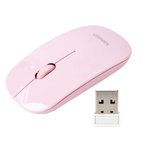 MINISO 2.4G Wireless Mouse Ultrathin Wireless Mobile Mouse Nano Receiver for Laptop Computer ...