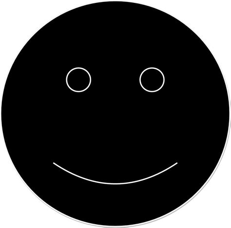 File:Black Smiley Face.png - Wikimedia Commons