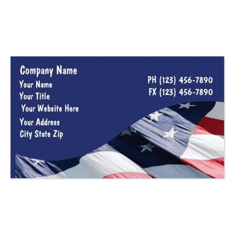 American flag Business Card Templates - Page3 | BizCardStudio