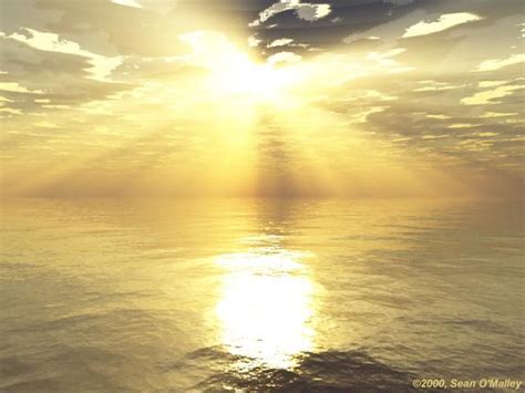 Captivating Ocean View with Beautiful Sun Rays