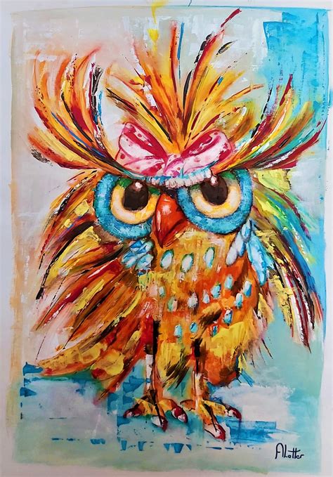 Owl, Drawing by Adriaan Lotter | Artmajeur